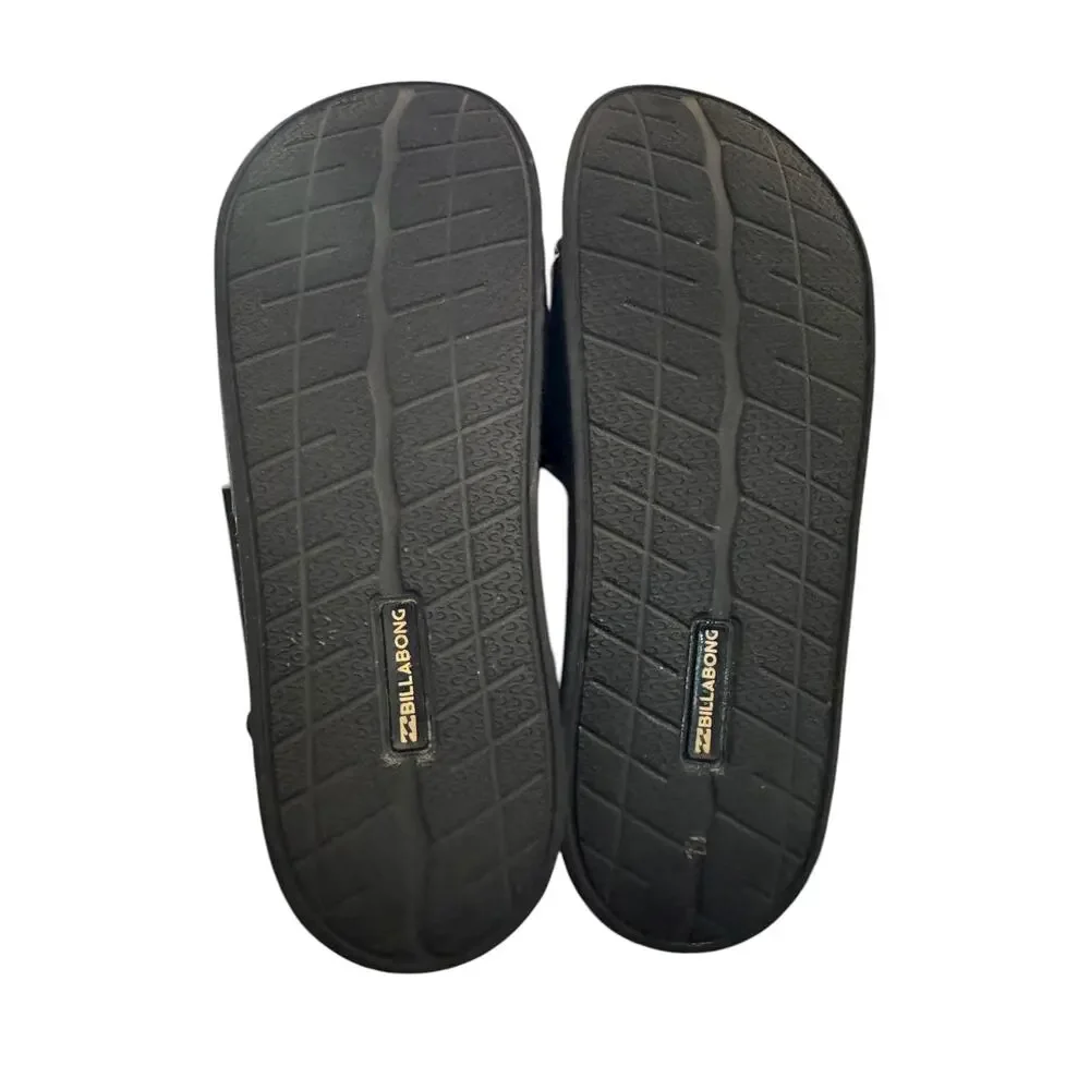 Billabong All Day Slide Sandals Black White Men’s 7.5